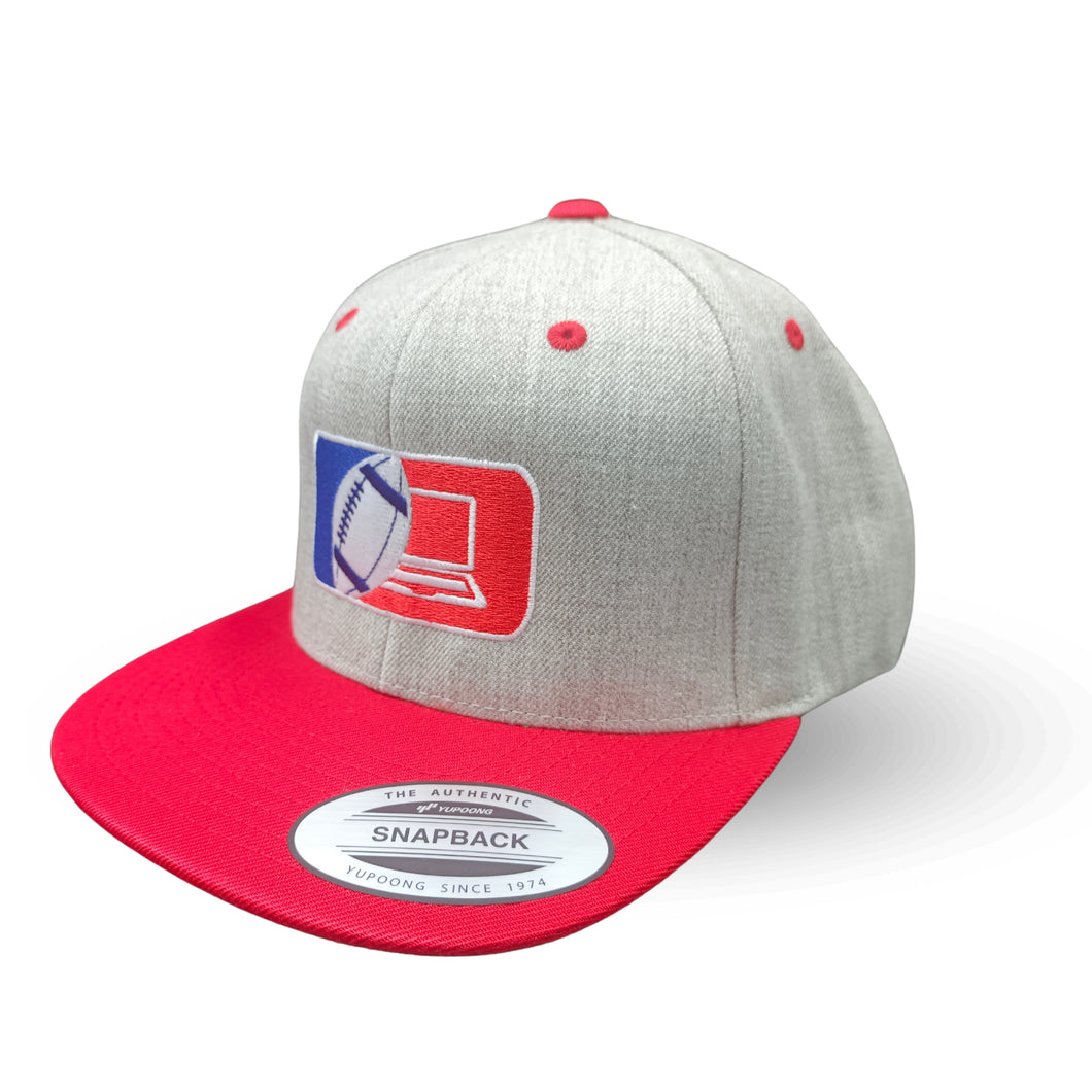 Fantasy Football Cap Grau Rot