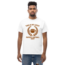 Lade das Bild in den Galerie-Viewer, T-Shirt &quot;This is my lucky Fantasy Football Shirt&quot;

